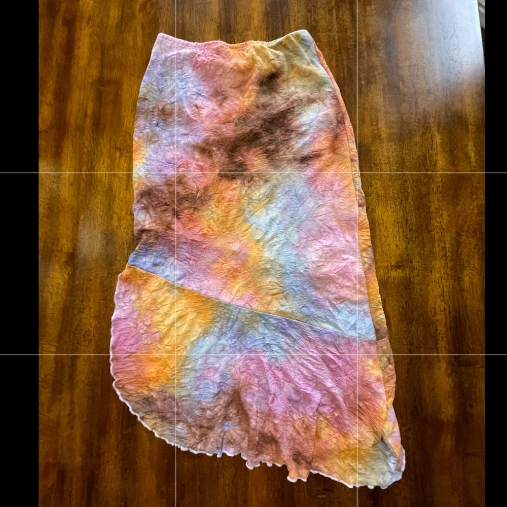 Multicolored midi skirt